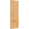 Ekena Millwork Framed Board-n-Batten Shutters w/Z-Bar, Rough Sawn Western Red Cedar, 32 1/4W x 79H, PR RBF06Z32X079RWR - alternate 4
